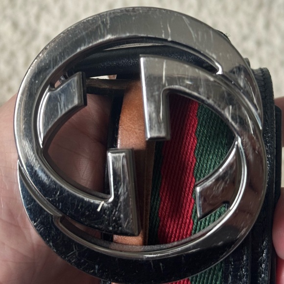 Gucci classic men script belt - Picture 11 of 11